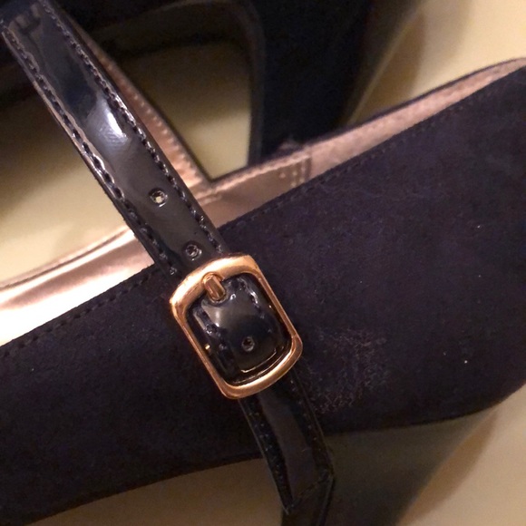 New navy bleue heels with strap - Picture 4 of 11